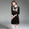 Office lady elegant Cotton short dress - Image 6