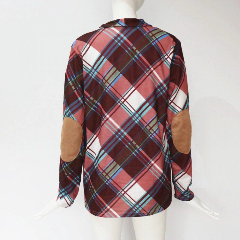 Patchwork Long Sleeve Elegant Sweater Coat - Image 10