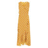 Plus Size Dot Sleeveless V Neck Ruffles Dress - Image 7