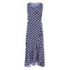 Plus Size Dot Sleeveless V Neck Ruffles Dress - Image 9