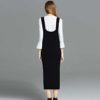 Plus Size Elegant Spaghetti Strap office Lady Casual long dress - Image 5