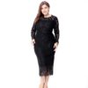 Plus size Elegant lace bodycon party dress