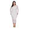 Plus size Elegant lace bodycon party dress - Image 3