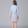 Plus size Lace Patchwork Flare Sleeve short Dress - Image 6