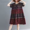 Plus size Striped Loose short sleeve Casual Dress - Image 6