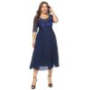 Plus size casual party midi dress - Image 3