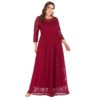 Plus size lace evening Party vestidos long maxi dress - Image 2