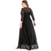 Plus size lace evening Party vestidos long maxi dress - Image 5