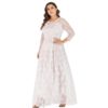 Plus size lace evening Party vestidos long maxi dress - Image 6