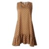 Polka Dot Ruffles O Neck Sexy Dress - Image 12