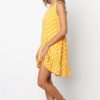 Polka Dot Ruffles O Neck Sexy Dress - Image 4