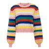 Rainbow Striped Pullover Sweater - Image 5