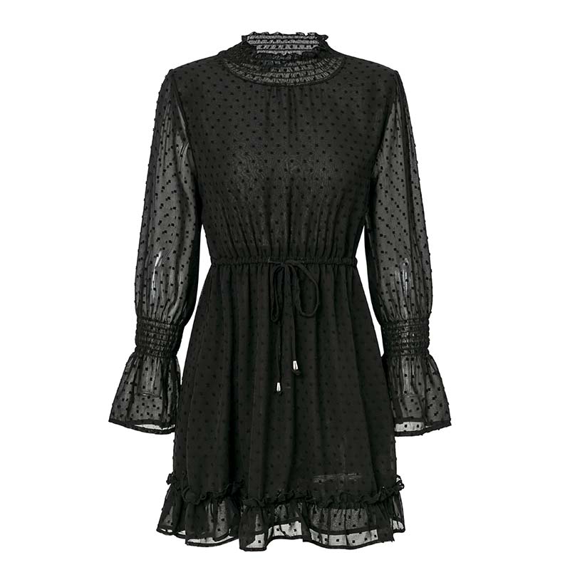 Ruffle Beach Mini Elegant Casual Mesh Dress - Image 17