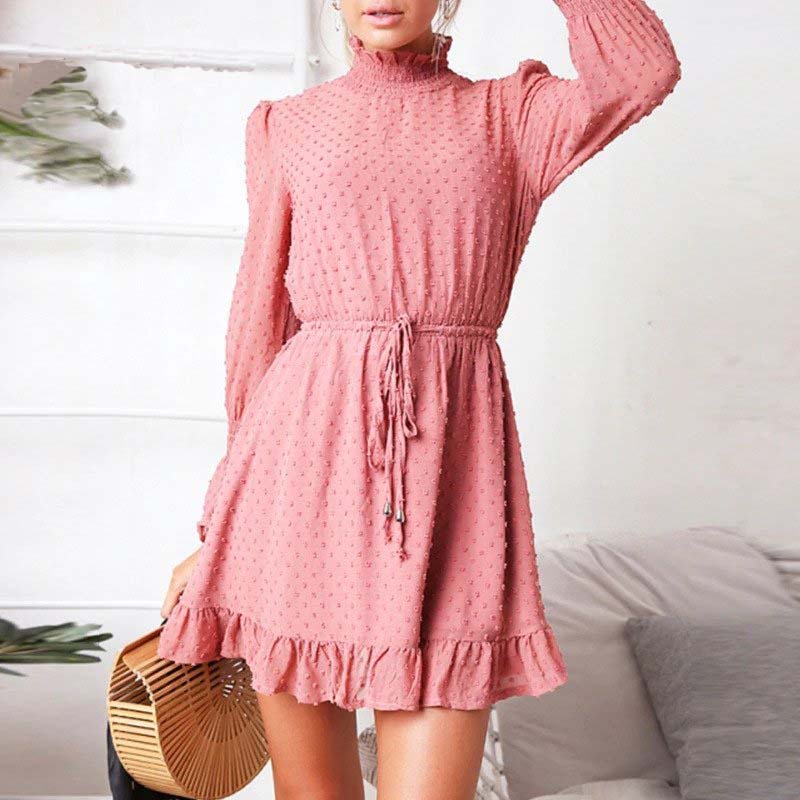 Ruffle Beach Mini Elegant Casual Mesh Dress - Image 2