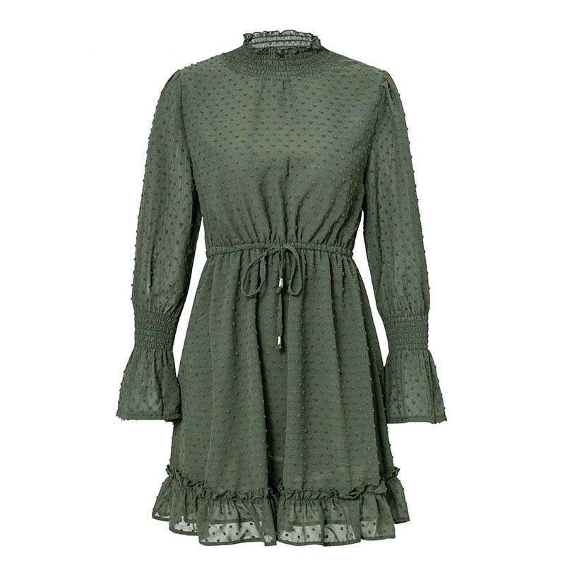 Ruffle Beach Mini Elegant Casual Mesh Dress - Image 6