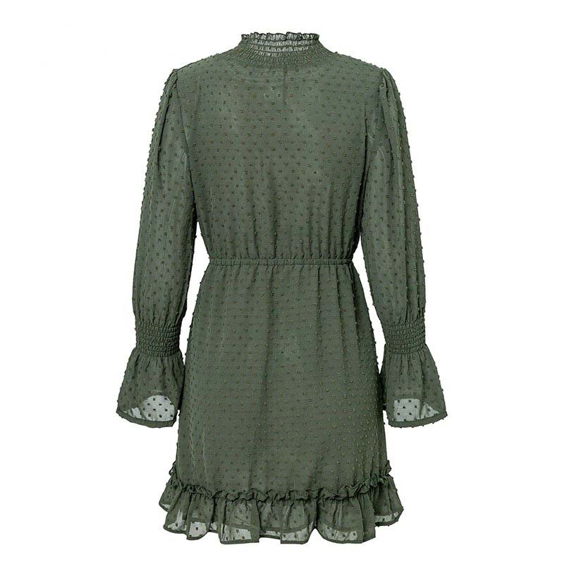 Ruffle Beach Mini Elegant Casual Mesh Dress - Image 7