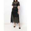 Ruffles Embroidery Long Party Dress