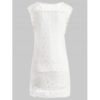 Scoop Collar Sleeveless See-Through Crochet Tunic - Image 6
