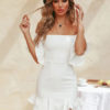 Sexy Bodycon Bell Sleeves Short Dress