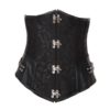 Sexy Clasp Fasteners Punk Black Corset