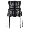 Sexy Floral Lace Underbust Waist Trainer Garter Corset - Image 4