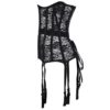 Sexy Floral Lace Underbust Waist Trainer Garter Corset - Image 5