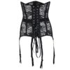 Sexy Floral Lace Underbust Waist Trainer Garter Corset - Image 6