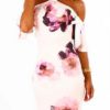 Sexy Floral Print Ruffles Halter Sheath Dress - Image 2