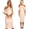 Sexy Floral Print Ruffles Halter Sheath Dress - Image 24