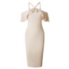 Sexy Floral Print Ruffles Halter Sheath Dress - Image 25