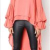 Sexy Irregular Ruffles Lantern Sleeve Dress - Image 16