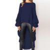 Sexy Irregular Ruffles Lantern Sleeve Dress - Image 21