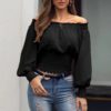 Sexy Off Shoulder Ruffles Crop Top