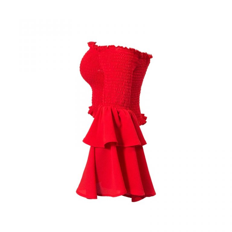 Sexy Ruffle Butterfly Long Sleeve Beach Crop Top - Image 2