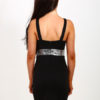 Sexy Sleeveless Crewneck Sequins Glitter Shaping Club Dress - Image 4