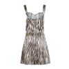 Sexy Sling Sleeveless Striped Mini Dress - Image 5