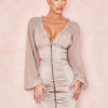 Sexy V Neck Sheath Bodycon Dress