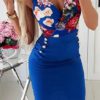 Sexy V Neck Sleeveless Pocket Elegant Slim Party Dress - Image 6