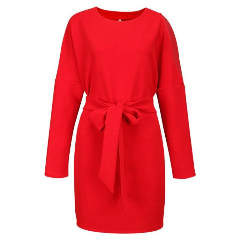 Sexy cold shoulder sweater dress - Image 13