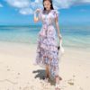 Silk Bohemian Beach Party Dress - Image 2