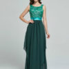 Sleeveless Jacquard Draped Long Dress - Image 2