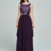 Sleeveless Jacquard Draped Long Dress - Image 3
