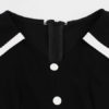Sleeveless Turndown Collar Rockabilly Dress - Image 3