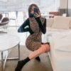 Sleeveless Vest Leopard Bodycon Dress - Image 5