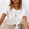 Streetwear High Fashion Basic O-Neck Tshirt - Image 3