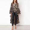 Streetwear Ladies Lantern Sleeve Sexy Dresses