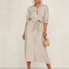 Streetwear Lapel Bow Loose Dress