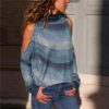 Striped Loose Casual Sweater Ladies Jumpers Top - Image 16