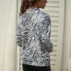 Striped T Shirt Casual Long Sleeve T-Shirt - Image 2