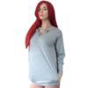 Long Sleeve Solid Color Pocket Design T-shirts - Image 5